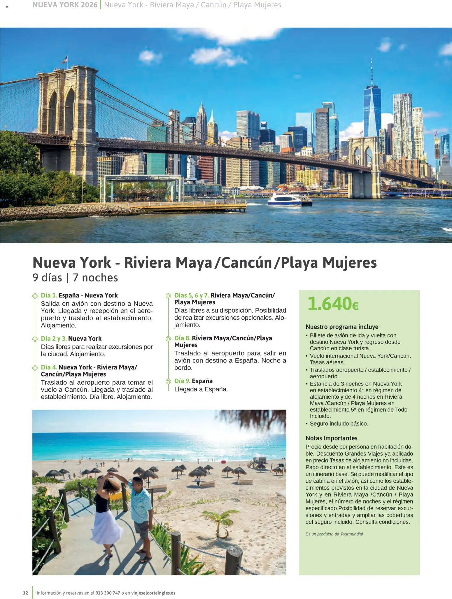 Viajes El Corte Inglés Nueva York - Página de 12 - Válido desde 14/01/2026