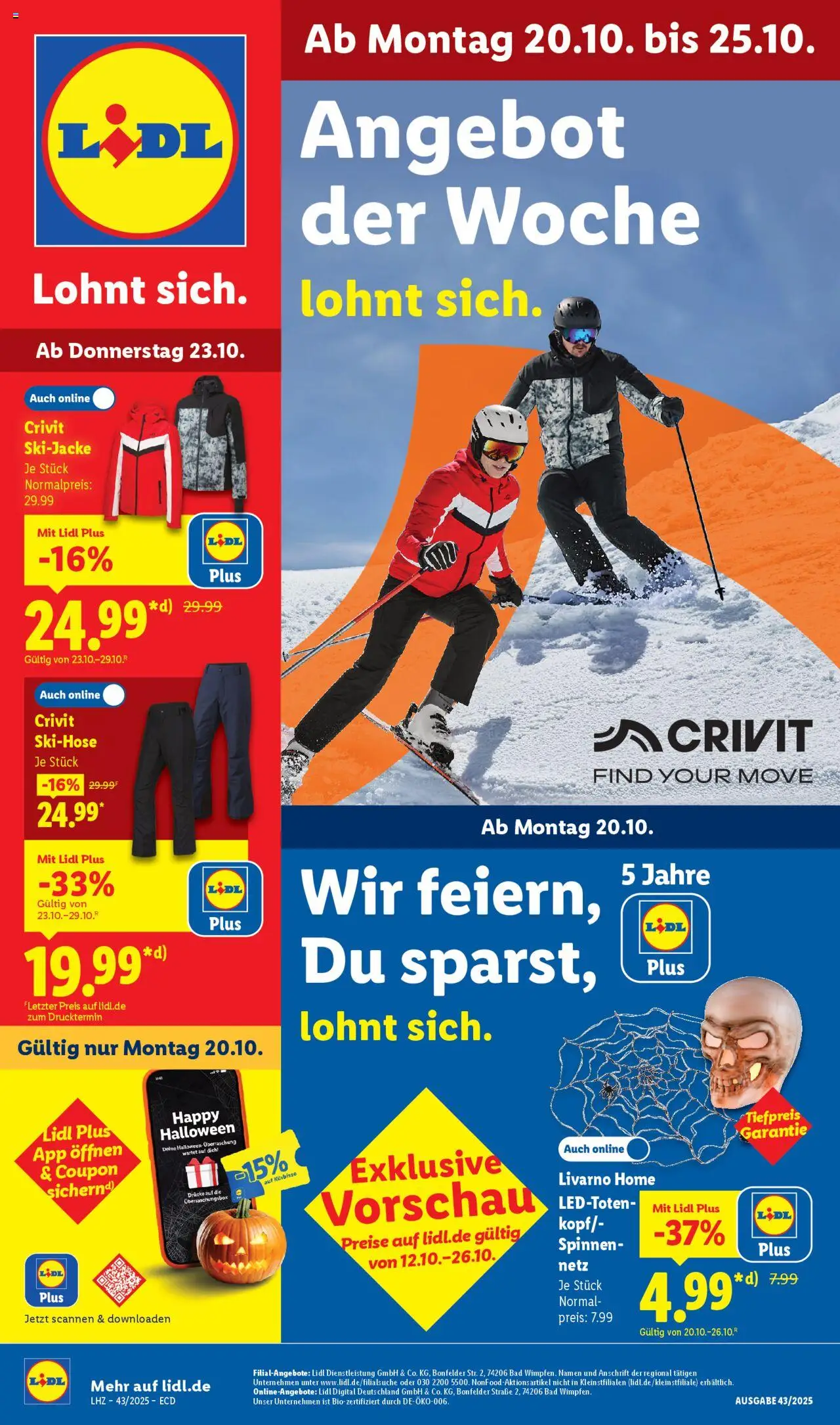 Lidl - Prospekt - Seite 1 - gültig ab 20.10.2025