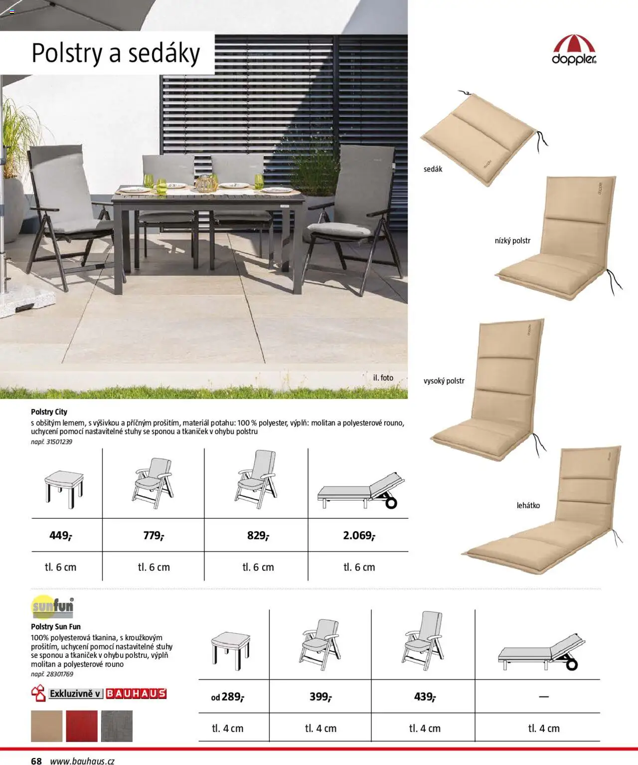 Bauhaus katalog Zahradní nábytek - strana 68- platný od 01.04.2025