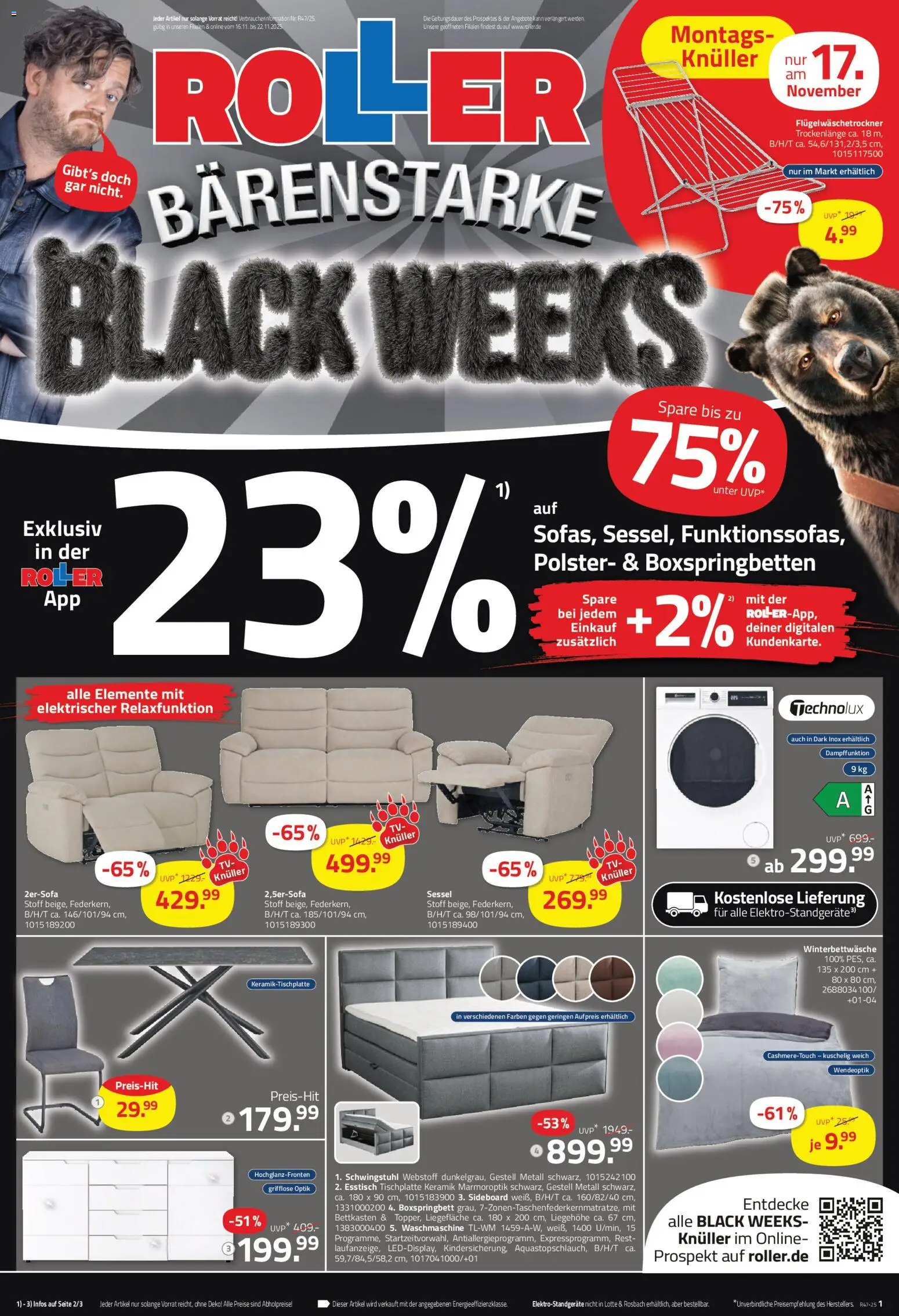 Roller - Black Friday - Seite 1 - gültig ab 16.11.2025