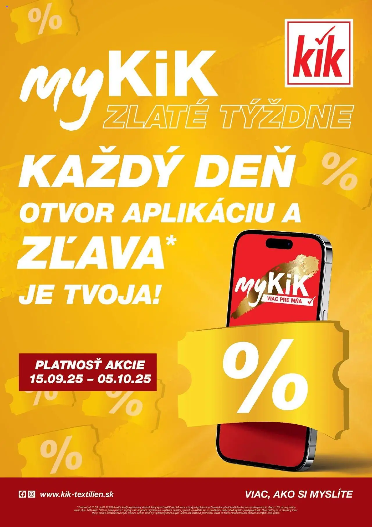 Kik leták - strana 1- platný od 15.09.2025