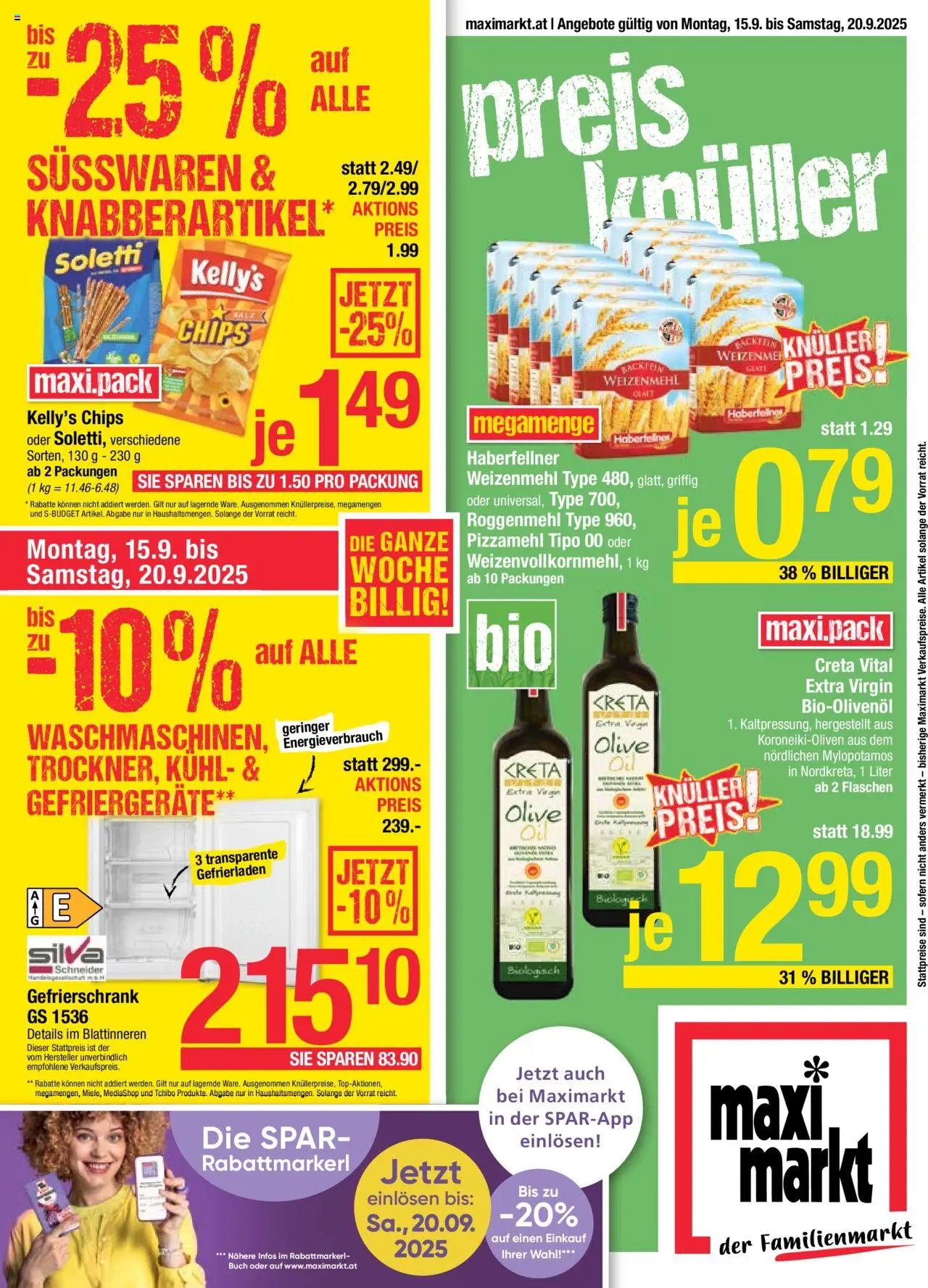 Maximarkt Flugblatt - Seite 1- gültig ab 15.09.2025