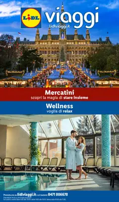 Anteprima Lidl Viaggi Mercatini & Wellness catalogo valida dal 06/10/2025