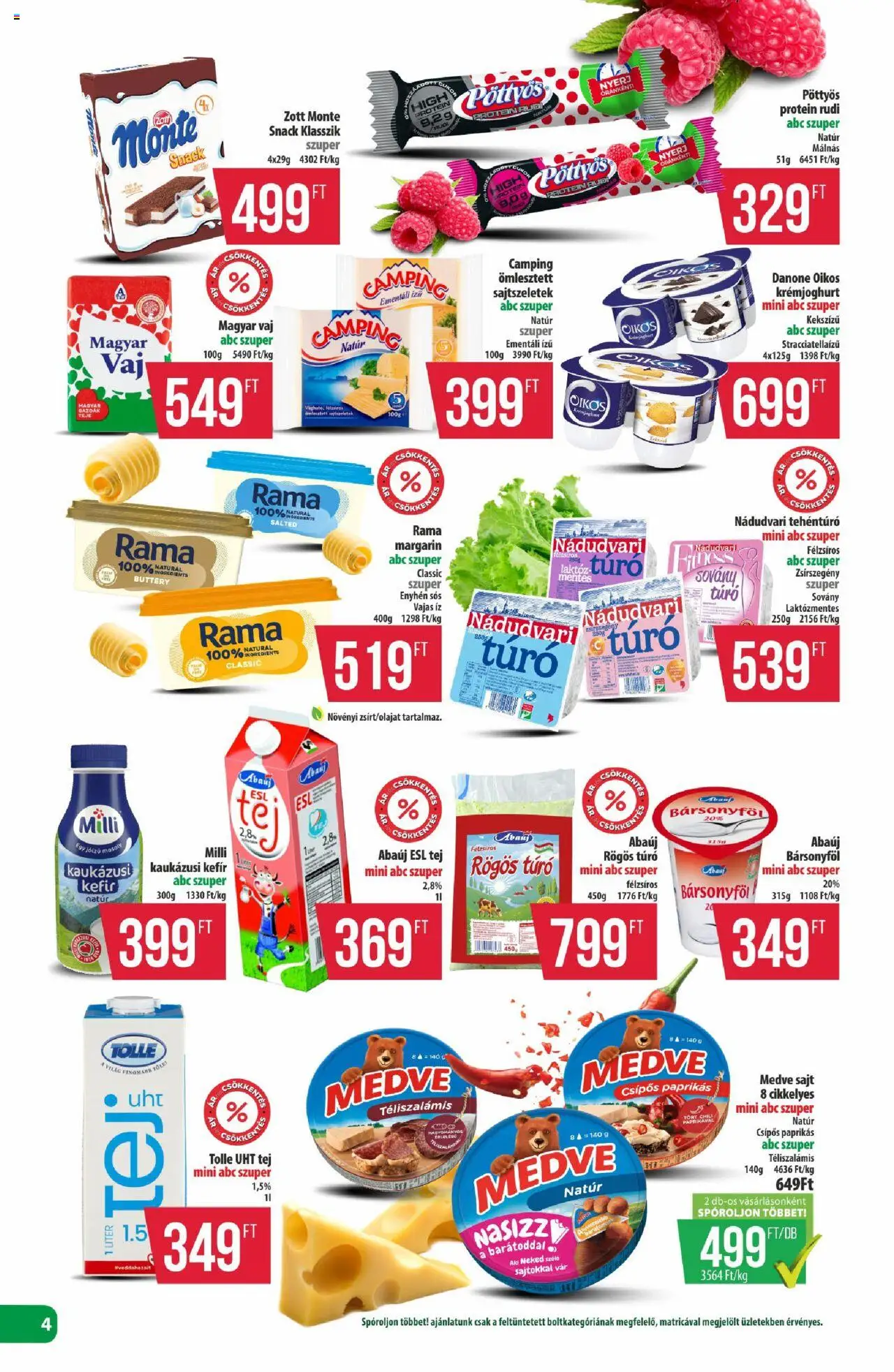 COOP - Újság Észak Kelet Pro-Coop Zrt - 4oldal - érvényes 2025.07.17.-tól