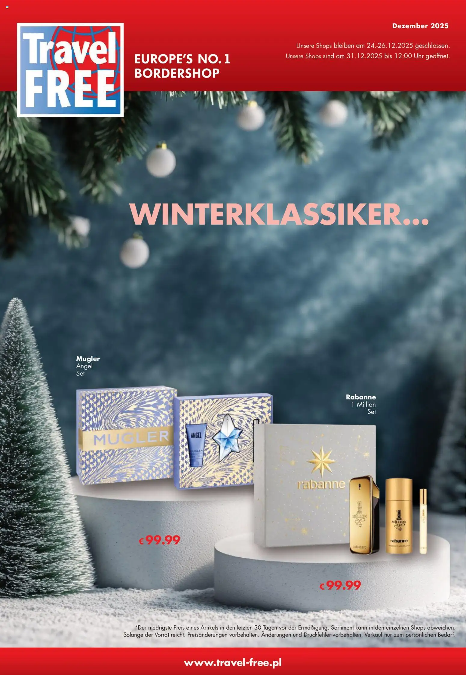 Travel Free Angebote - Seite 1 - gültig ab 01.12.2025