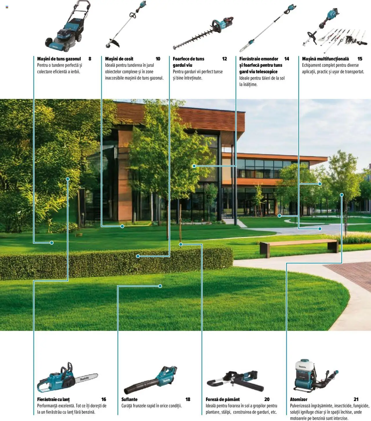 Makita catalog - Mașini pentru peisagistică și întreținerea spațiilor verzi - pagina 2- valabil de la 14.05.2025