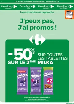 Aperçu Carrefour City catalogue J'peux pas, j'ai promos valable à partir du 21/10/2025
