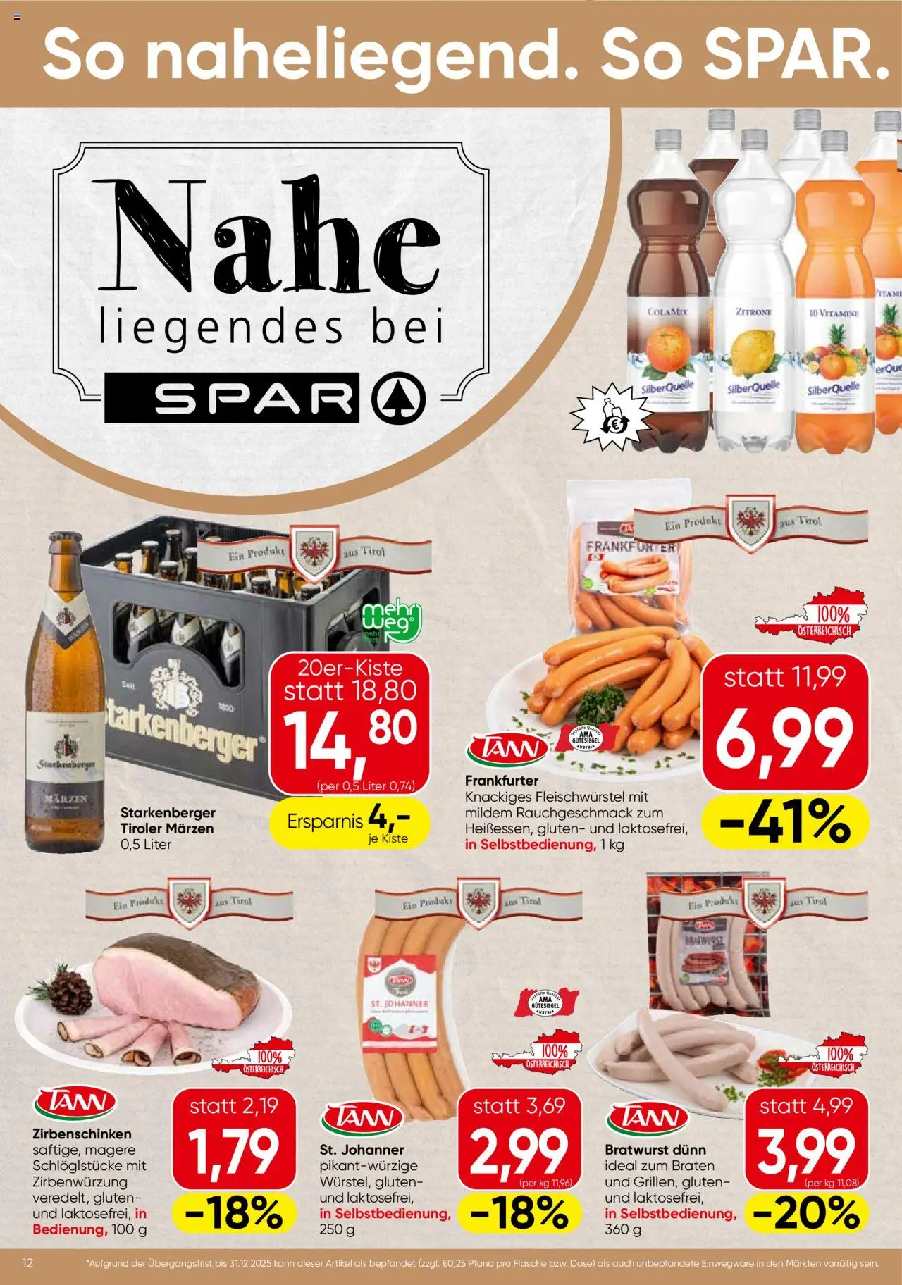 Spar Flugblatt - Tirol - Seite 12- gültig ab 17.07.2025