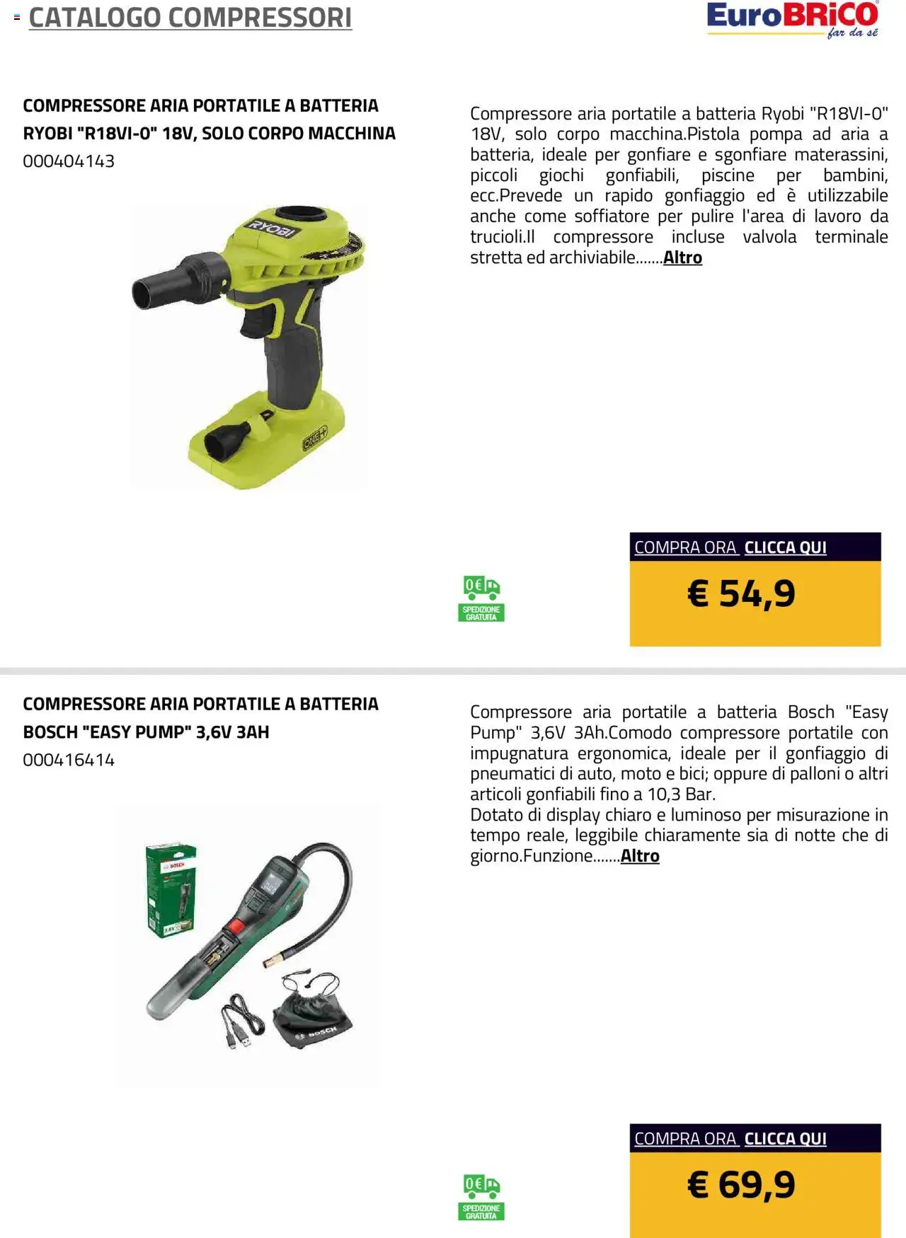 Eurobrico Compressori catalogo - pagina 13 - valido dal 23/07/2025
