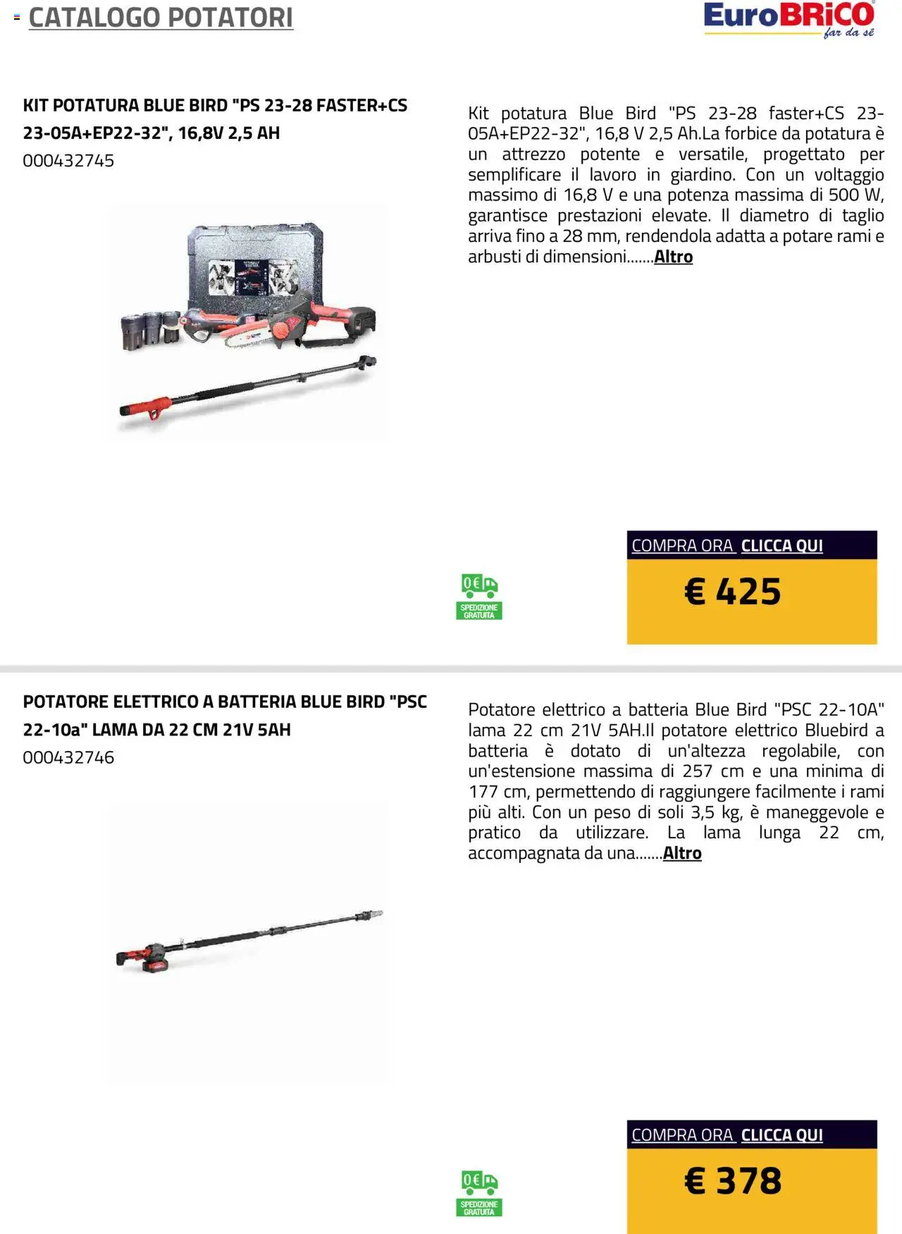 Eurobrico Potatori catalogo - pagina 31 - valido dal 23/07/2025