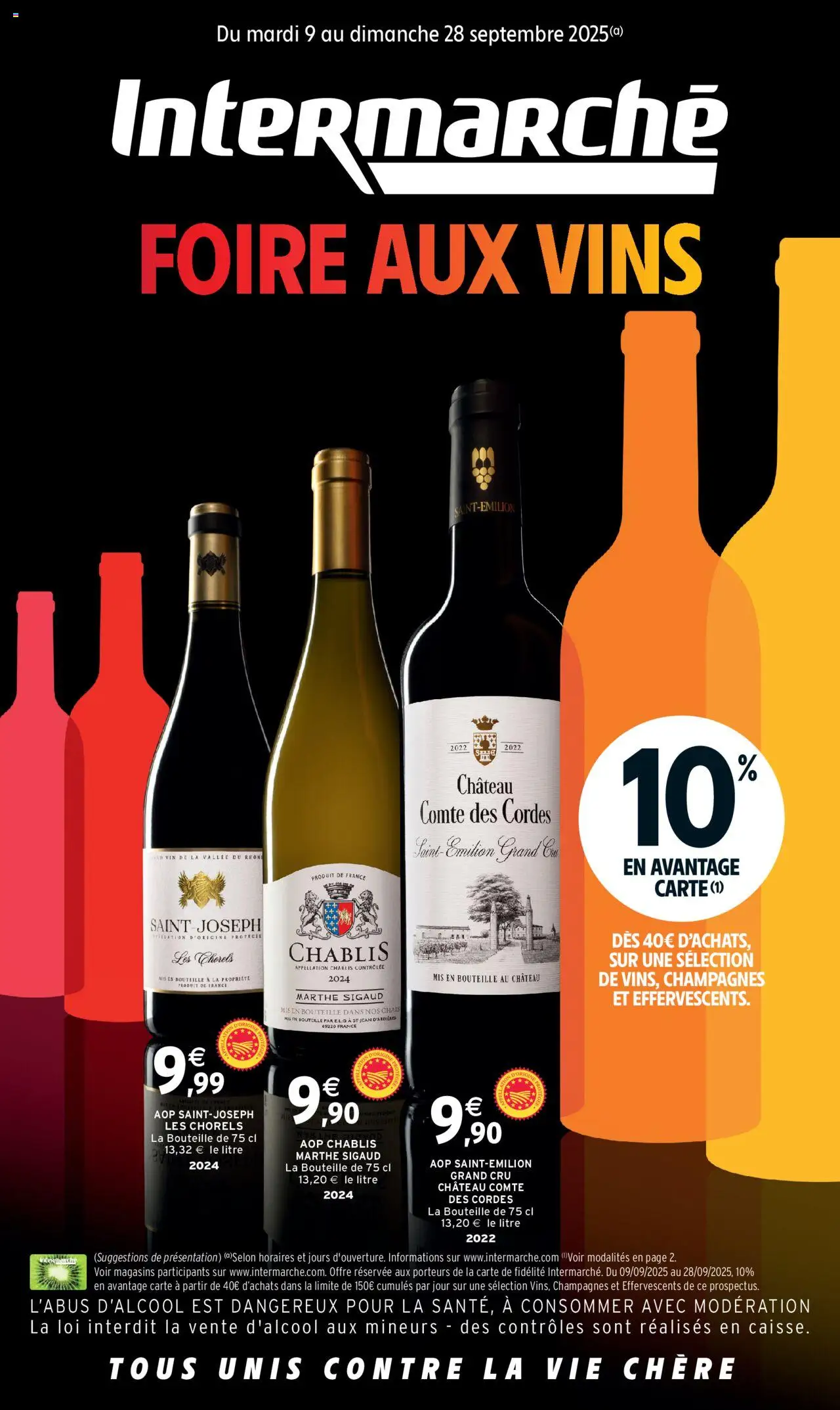 Intermarché - Foire aux vins - page 1 - valable à partir du 09/09/2025