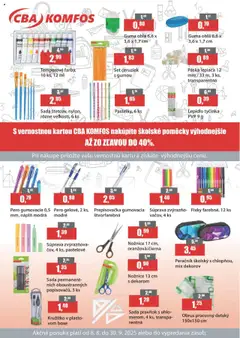 CBA Komfos leták platný od 08.08.2025