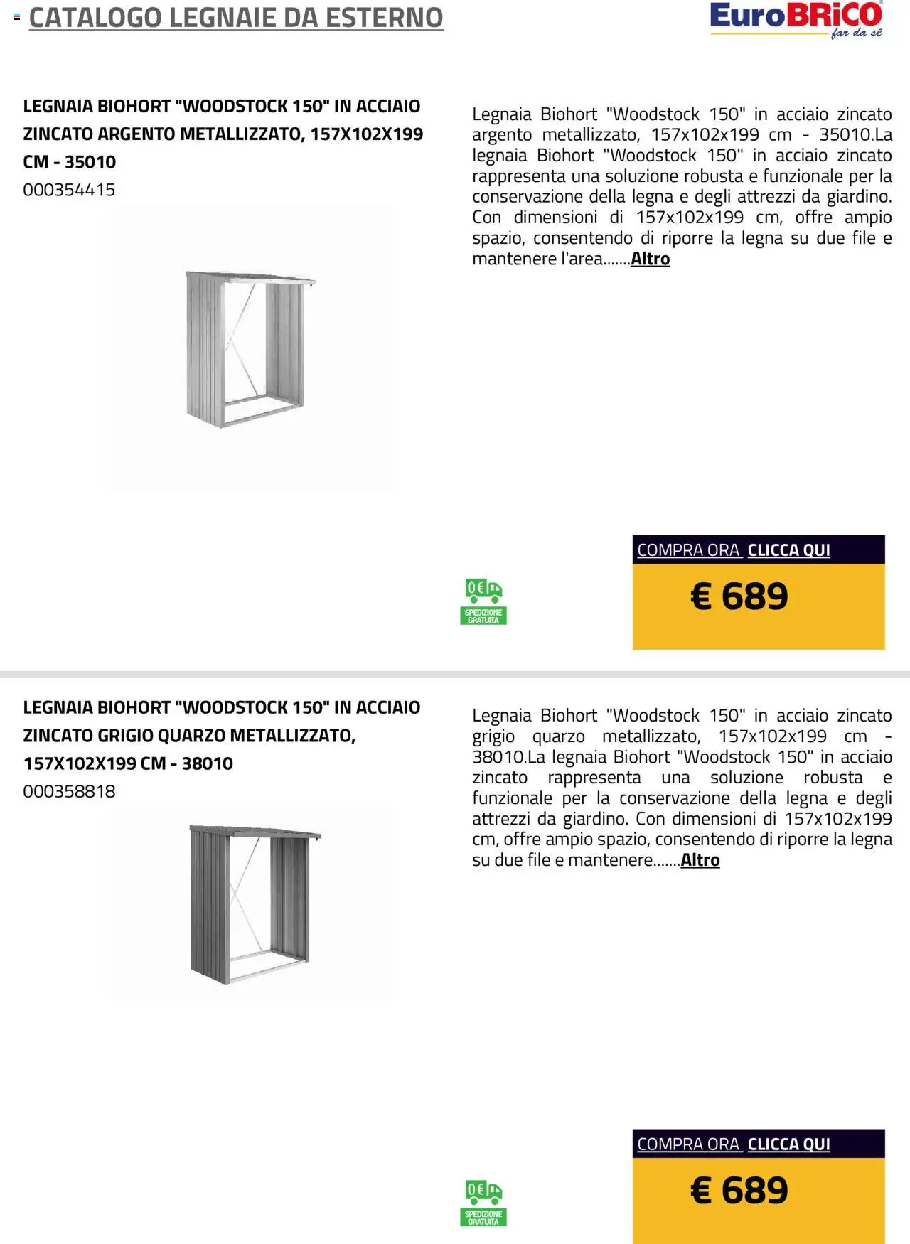 Eurobrico Legnaie da esterno catalogo - pagina 3 - valido dal 23/07/2025