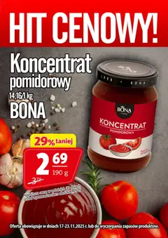 Podgląd Prim Market Promocja - Koncentrat Pomidorowy Bona ważny od 17.11.2025