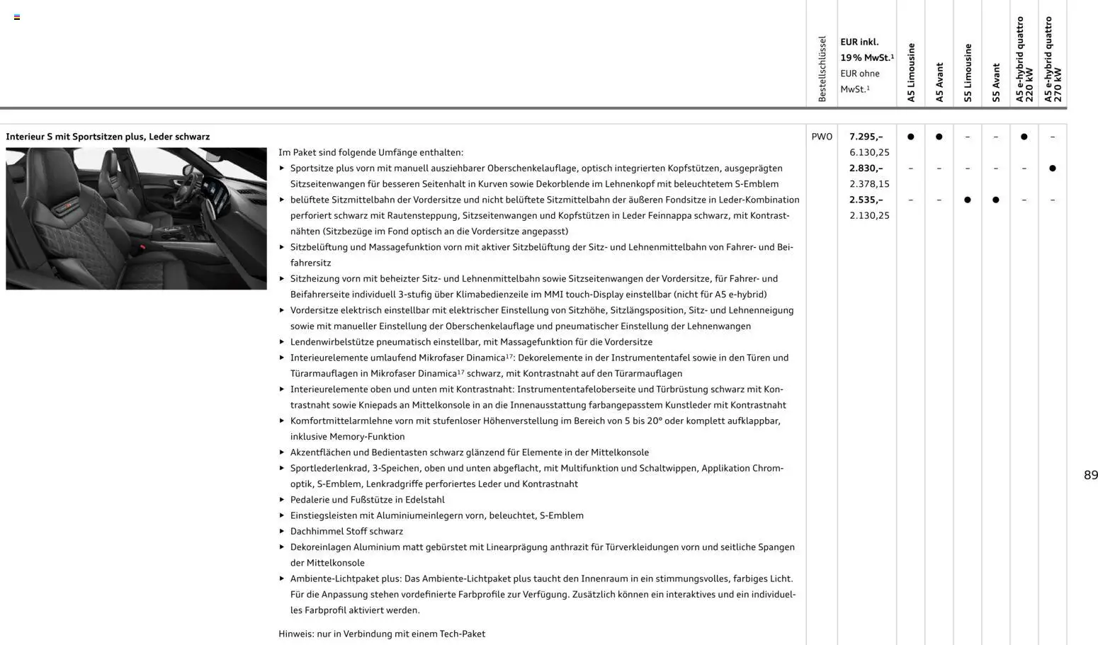 Audi A5 - Seite 89 - gültig ab 28.10.2025