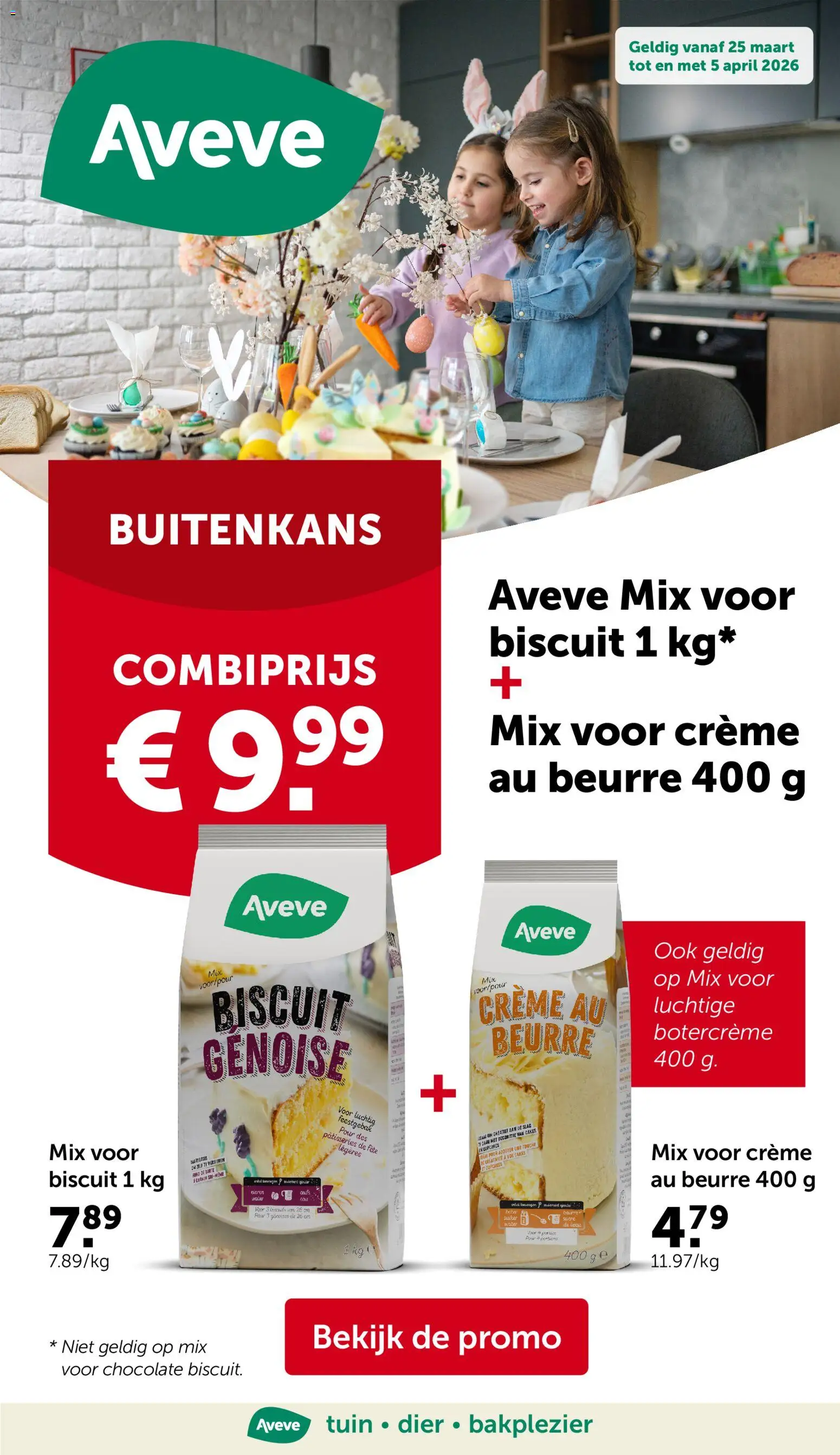 Aveve folder - pagina 1- geldig vanaf 25/03/2026