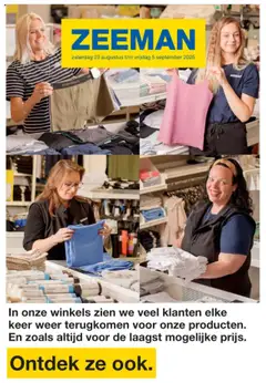 Zeeman folder geldig vanaf 23/08/2025