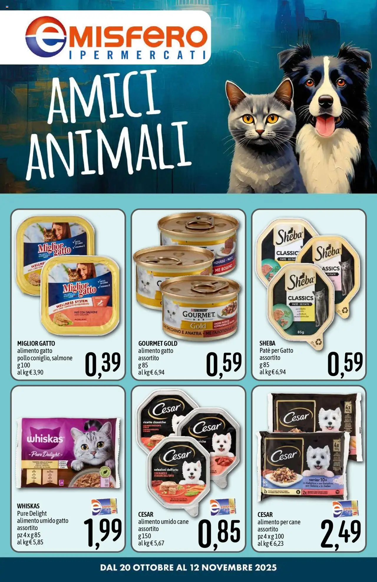 Emisfero Animali catalogo - pagina 1 - valido dal 20/10/2025