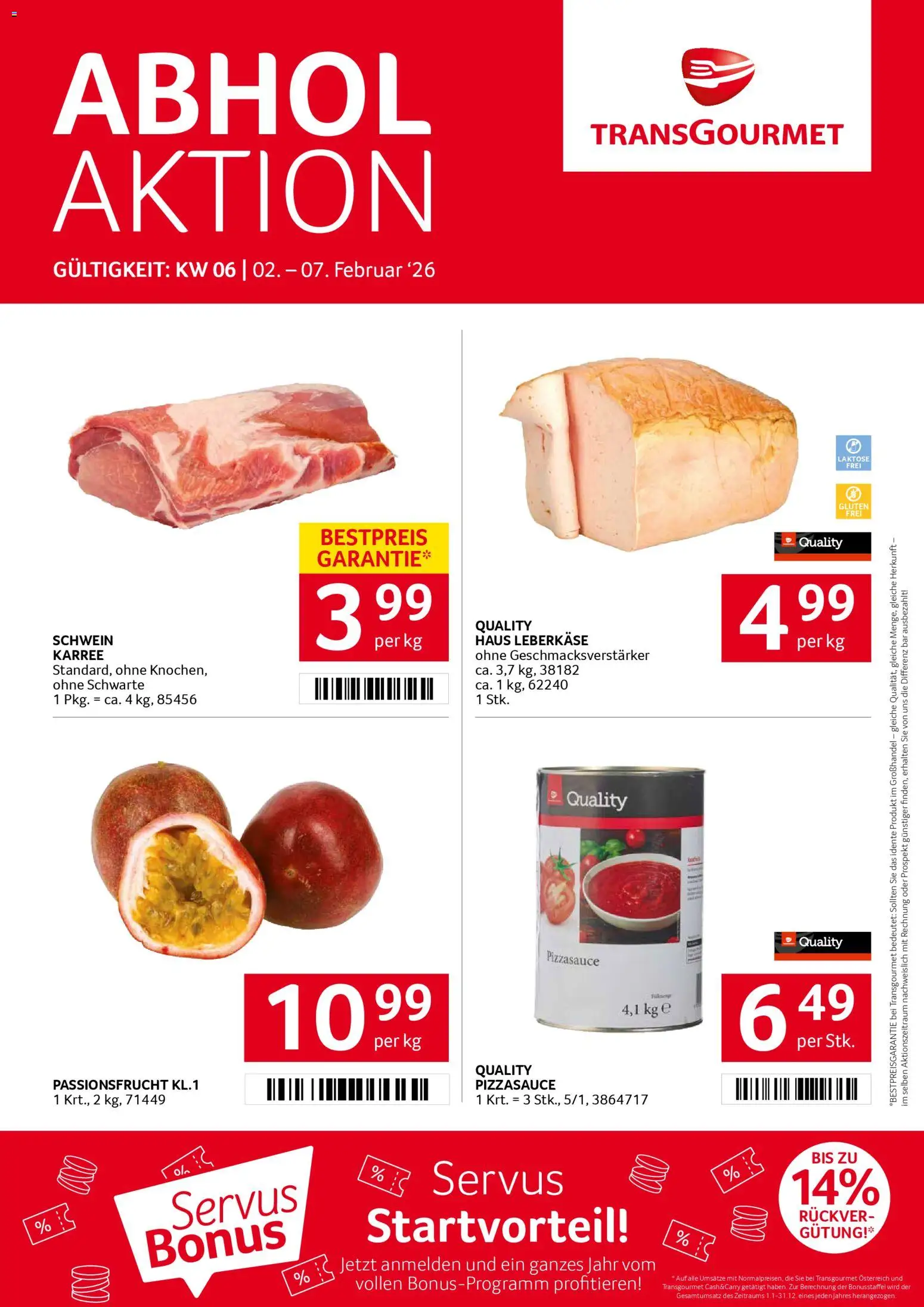Transgourmet Flugblatt - Seite 1- gültig ab 02.02.2026