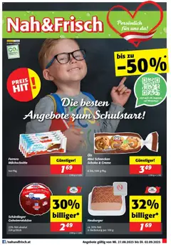 Vorschau Nah und Frisch Flugblatt gültig ab 27.08.2025