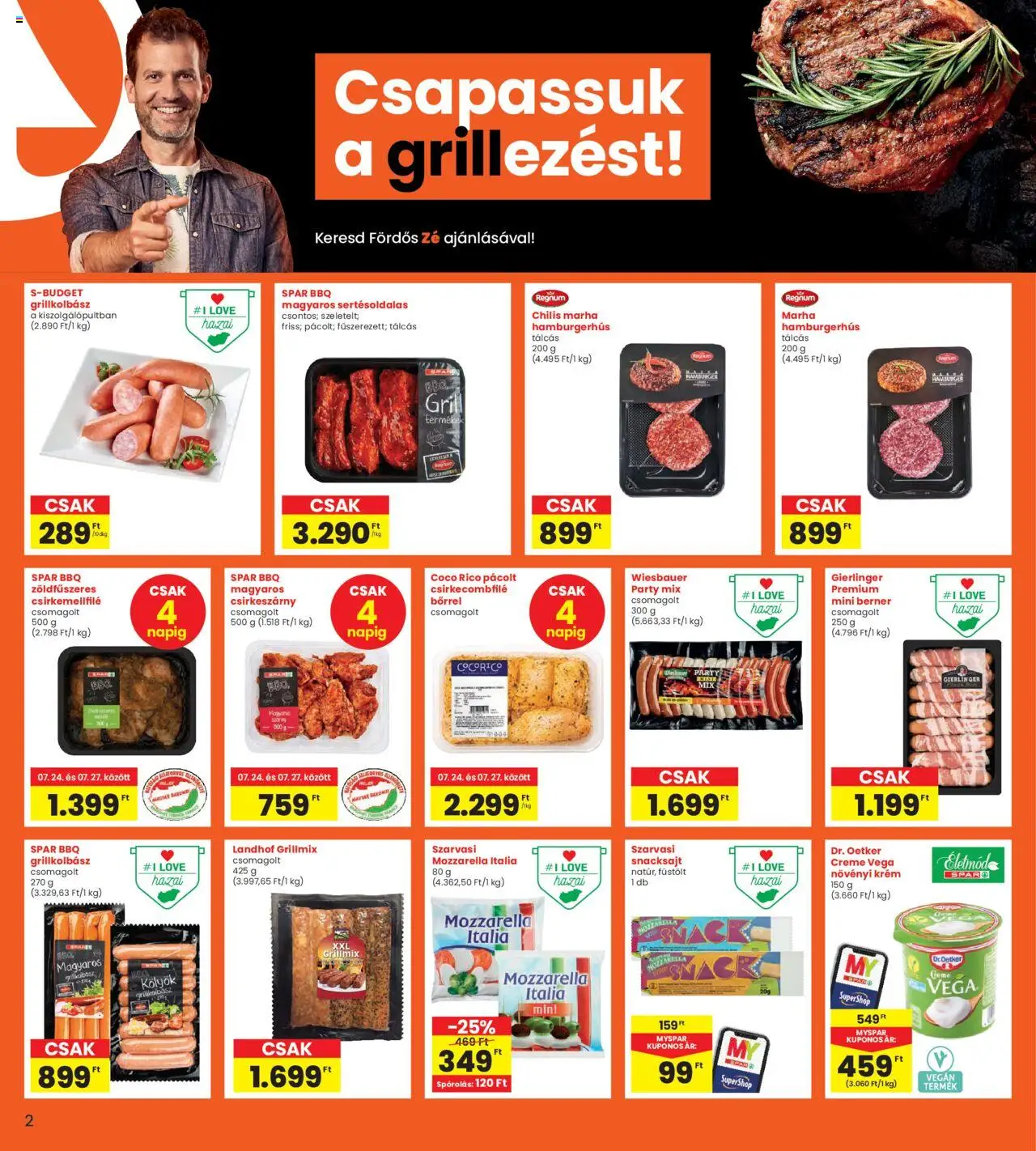 Interspar Akciós újság - 2oldal - érvényes 2025.07.24.-tól