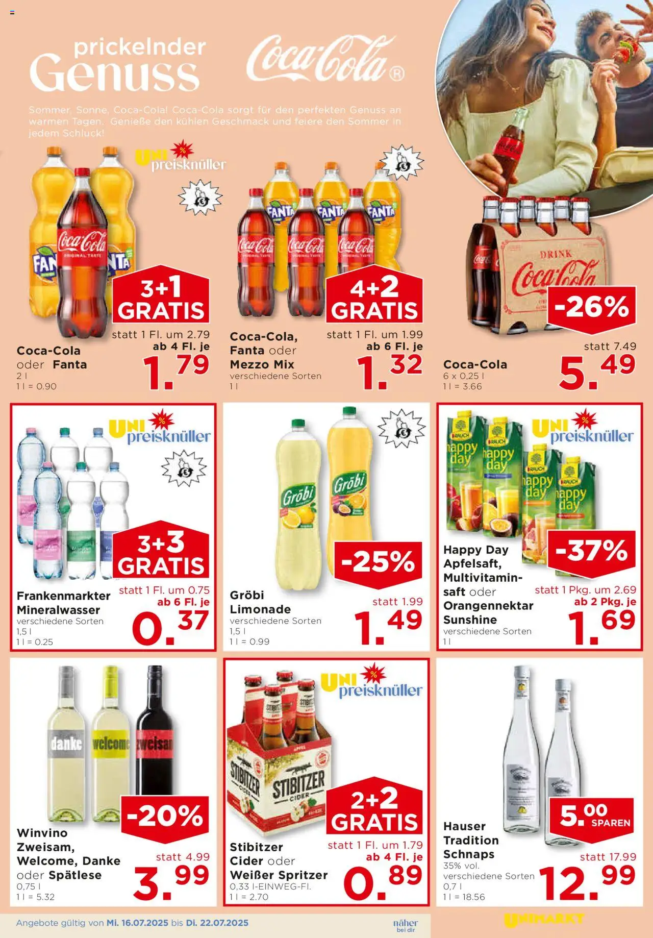 Unimarkt Flugblatt - Seite 9- gültig ab 16.07.2025