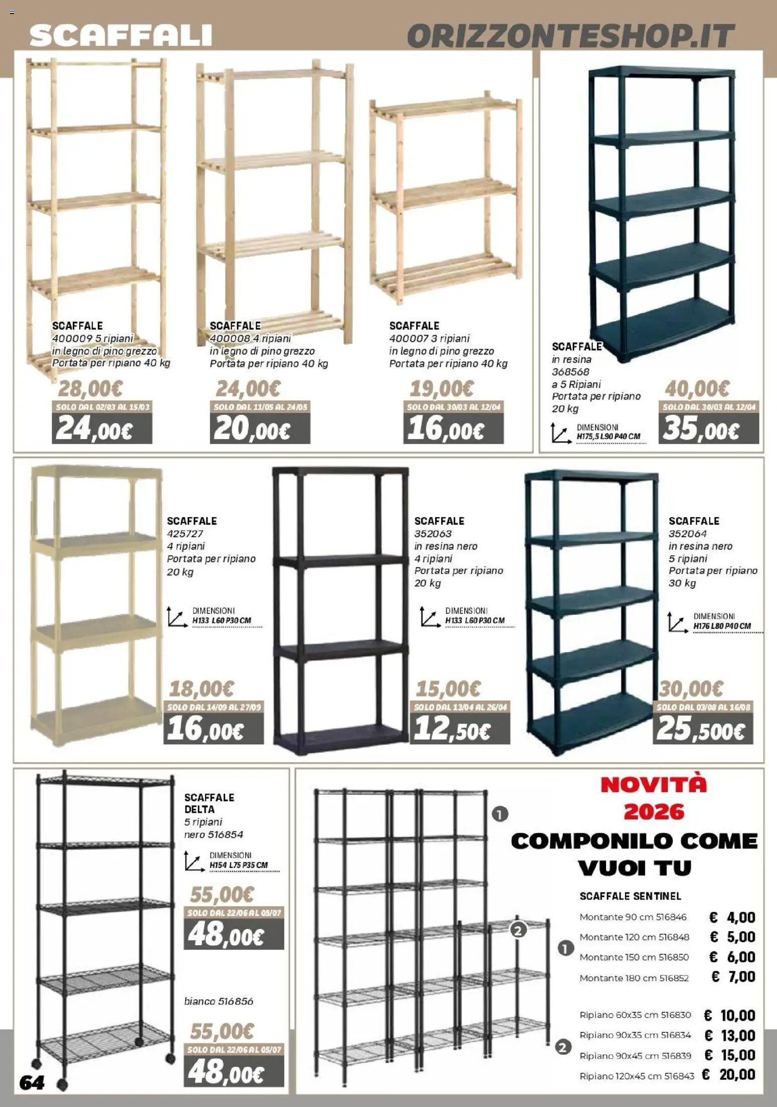 Orizzonte Mobile catalogo - pagina 64 - valido dal 16/01/2026