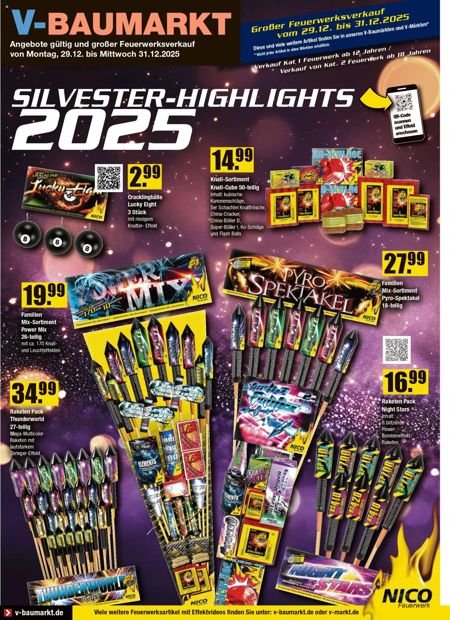 V-Markt - Feuerwerksverkauf - Seite 1 - gültig ab 29.12.2025