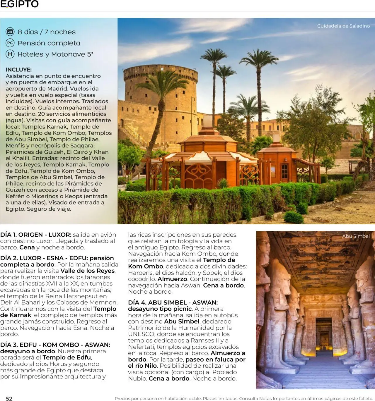 Viajes El Corte Inglés - Club de Vacaciones - Vacaciones Económicas Personalizado - Página de 52 - Válido desde 01/09/2025