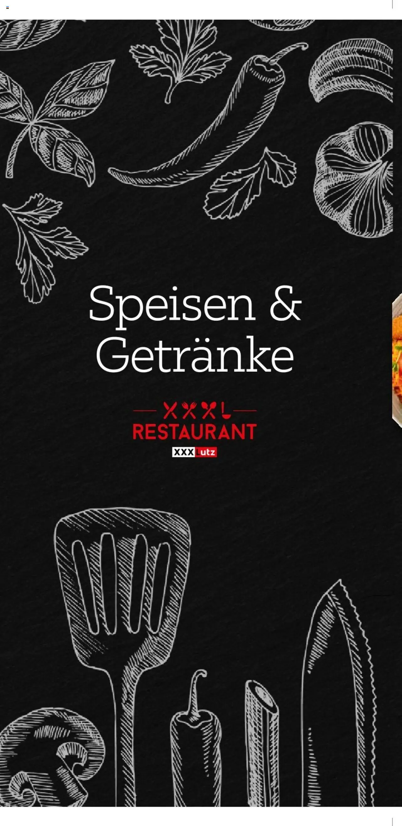 XXXLutz Aktuelle Speisekarte - Seite 1- gültig ab 15.05.2025