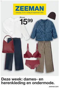Zeeman folder geldig vanaf 13/09/2025