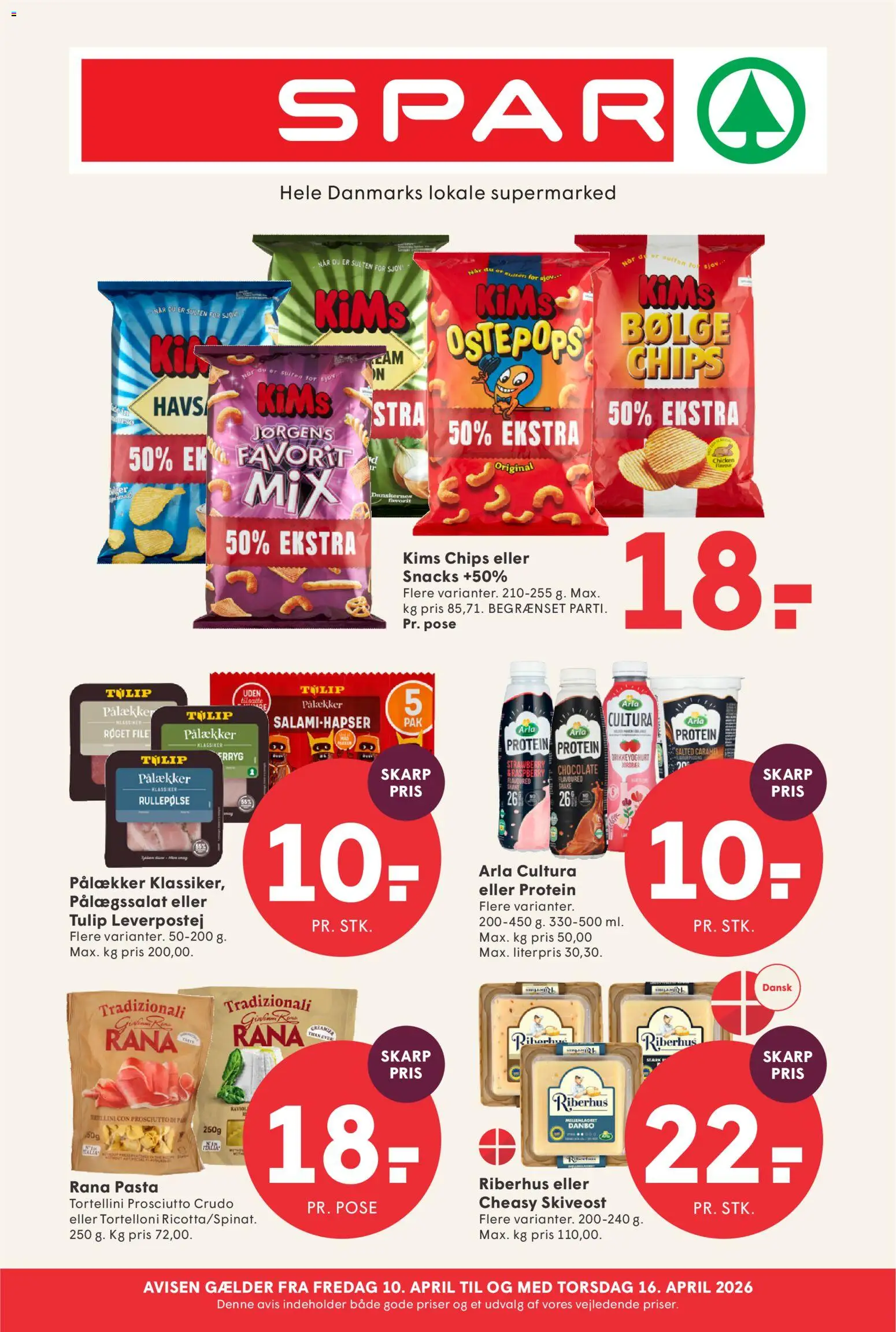 Spar - Tilbudsavis uge 16 - side 1- gyldig fra 10/04/2026