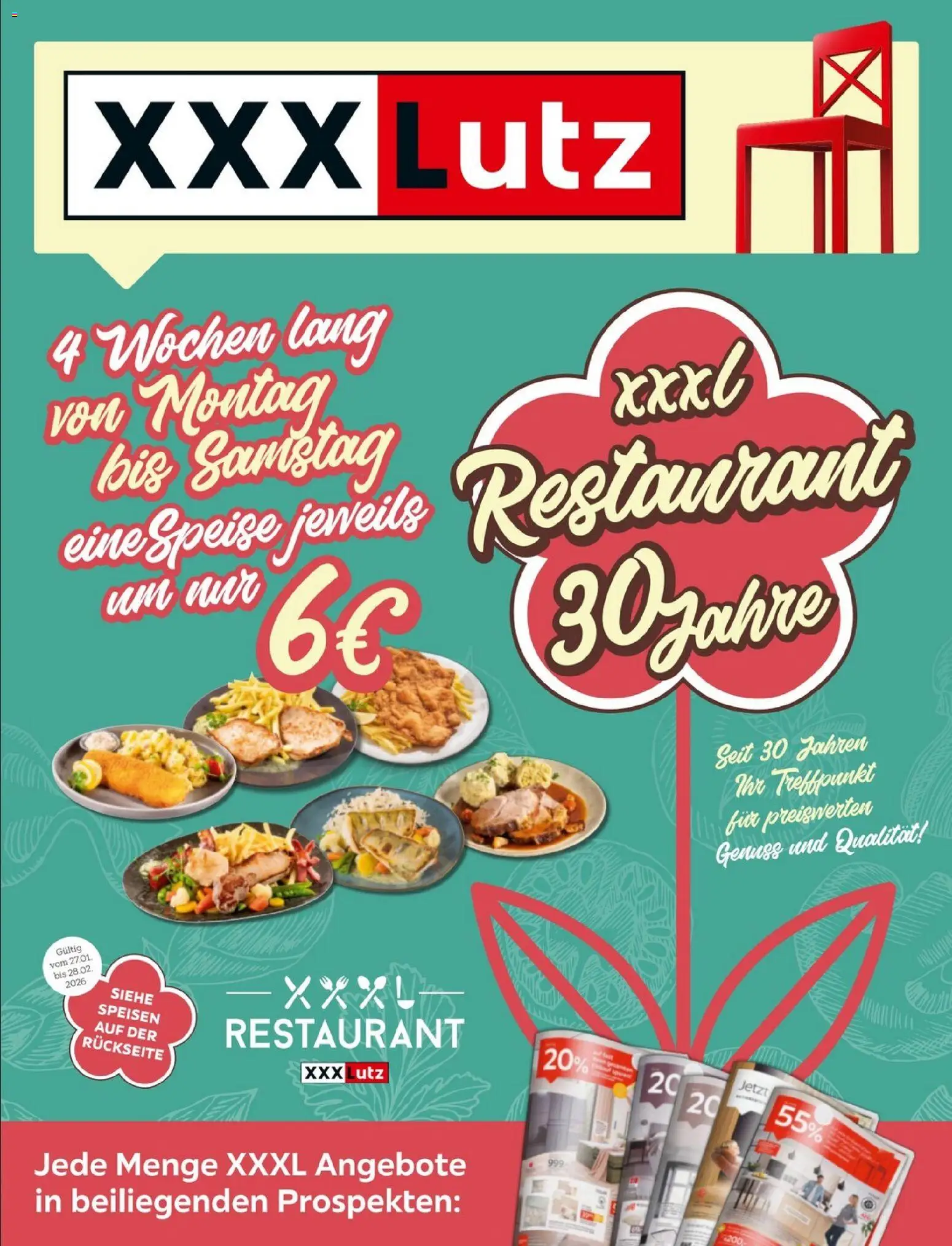 XXXLutz Restaurant - Seite 1- gültig ab 27.01.2026