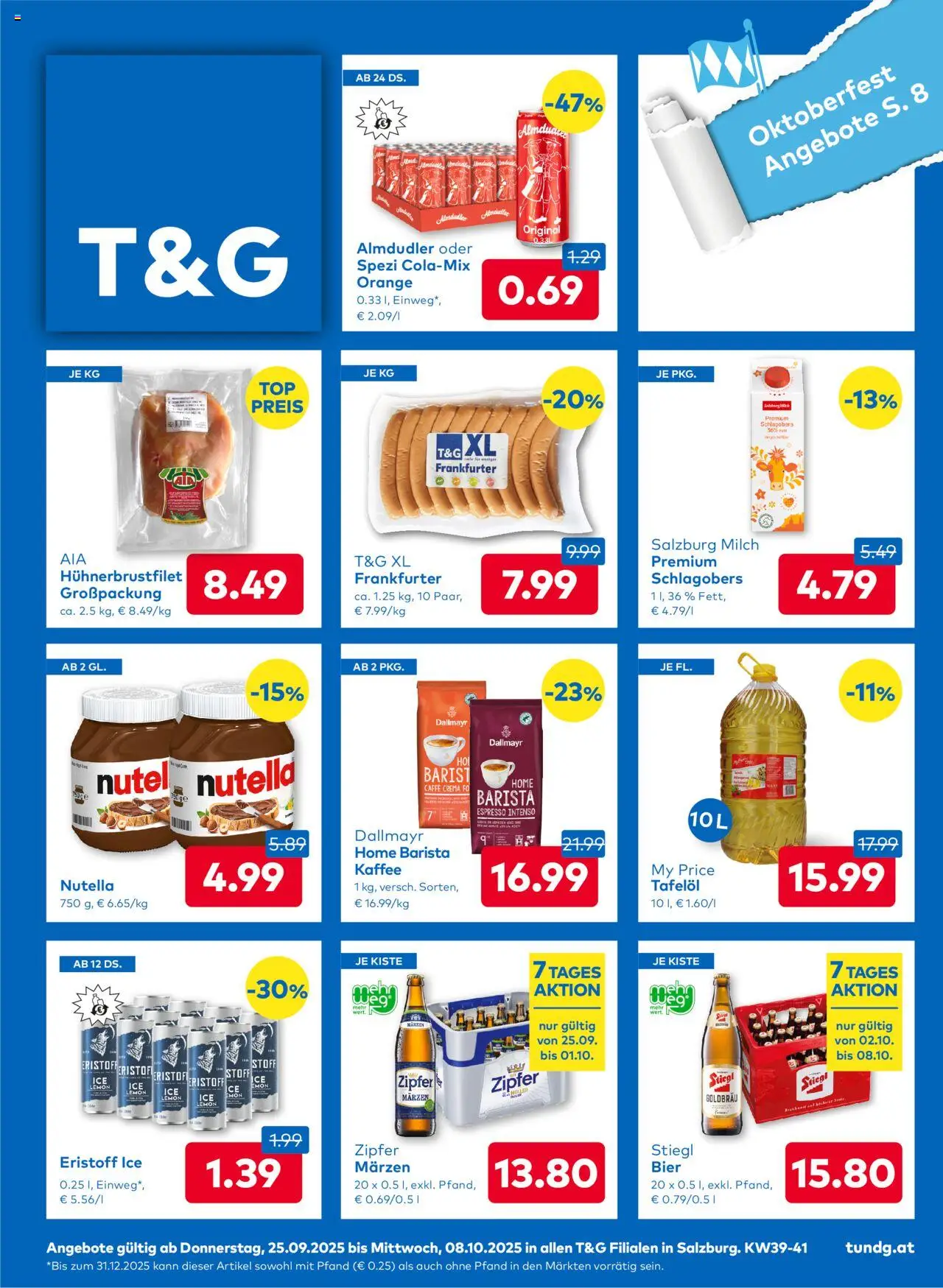T&G Salzburg - Seite 1- gültig ab 25.09.2025