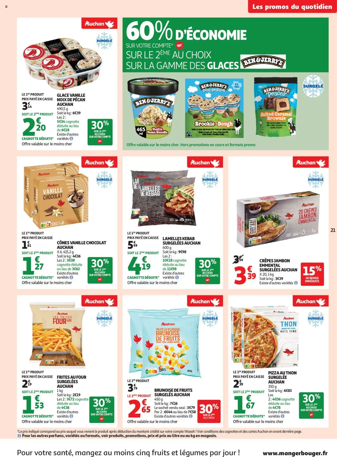 Auchan C'est parti pour une année moins chère dans votre super - page 21 - valable à partir du 16/07/2025