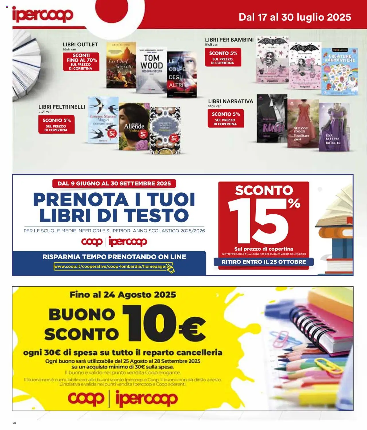 Volantino Ipercoop	 - pagina 28 - valido dal 17/07/2025