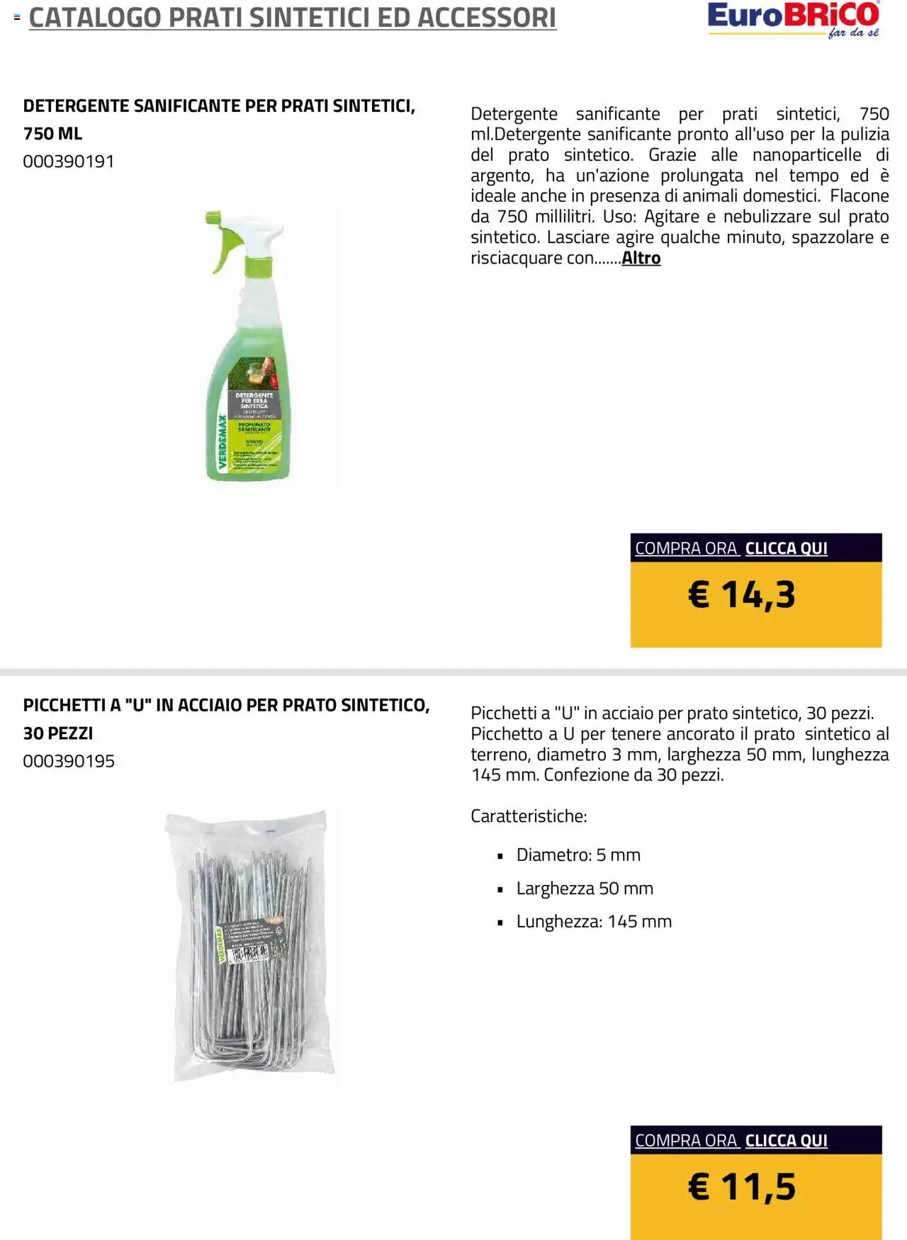 Eurobrico Prati sintetici ed Accessori catalogo - pagina 21 - valido dal 23/07/2025
