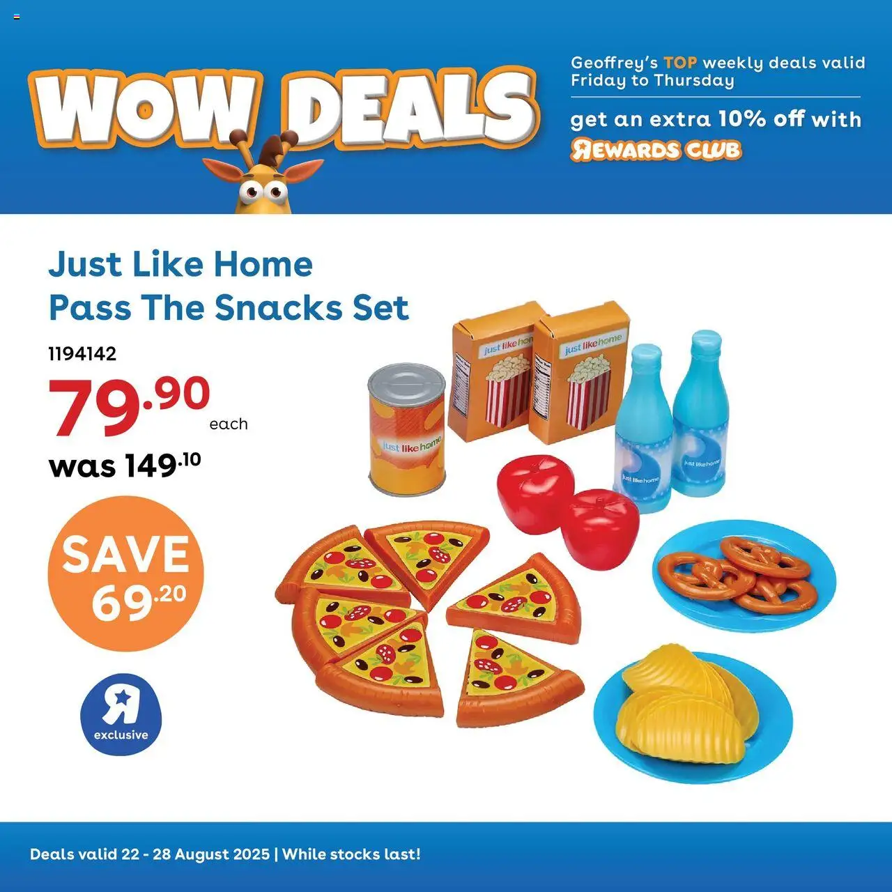 Toys R Us WOW Deals - page 1- valid from 22/08/2025