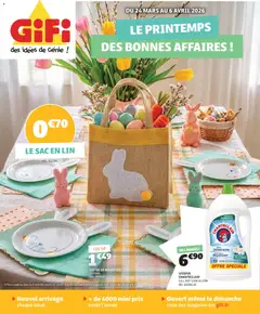 Aperçu GiFi catalogue le printemps des bonnes affaires valable à partir du 24/03/2026