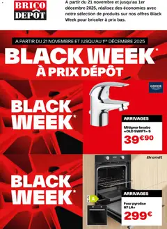 Aperçu Brico Dépôt Black Friday valable à partir du 21/11/2025