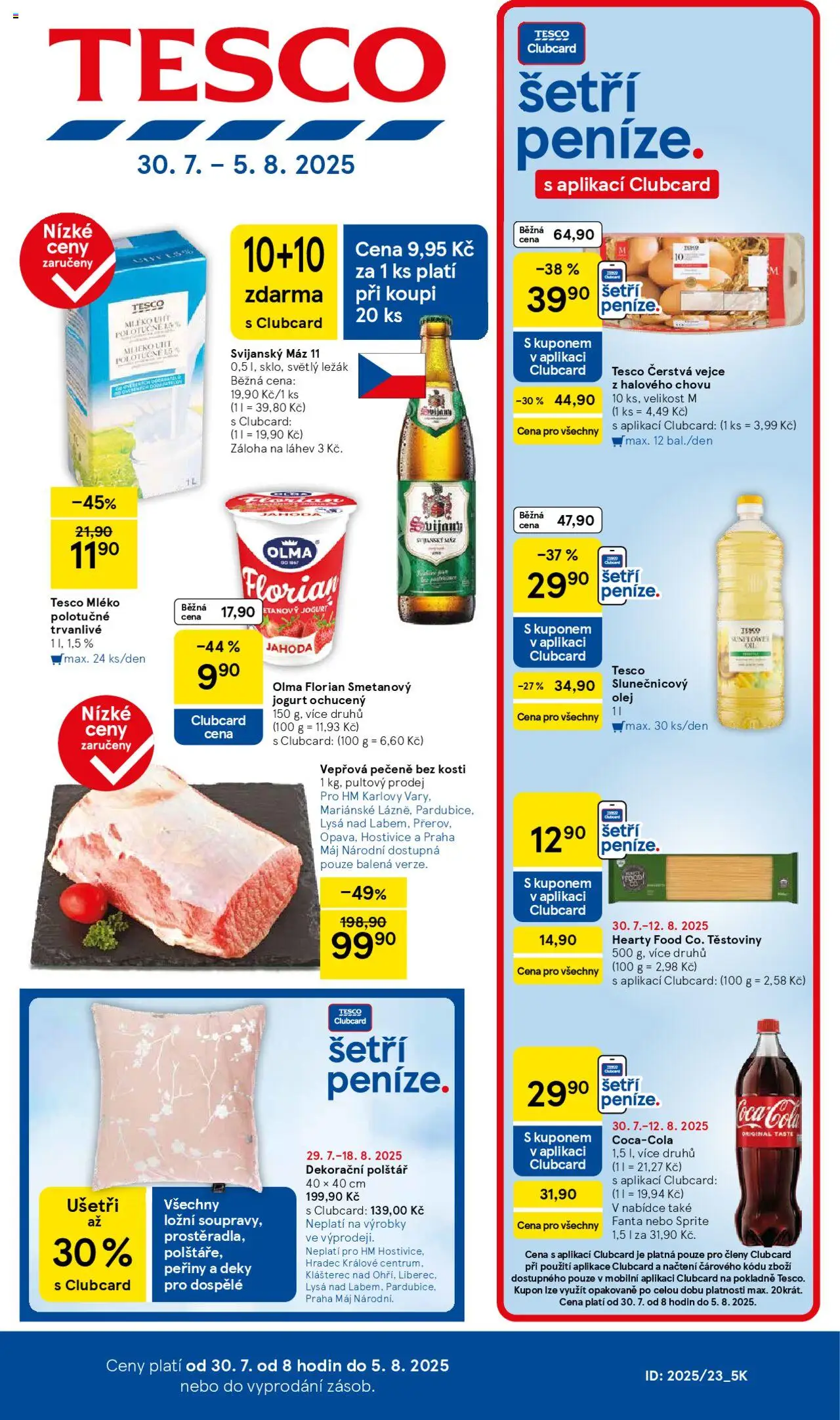 Tesco leták - Hypermarket - strana 1- platný od 30.07.2025