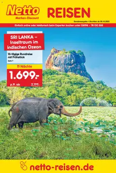 Vorschau Netto Reisen Reise-Sonderangebote gültig ab 09.10.2025