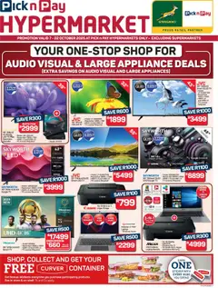 Preview Pick n Pay - Hypermarket Audio Visual & Large Appliances Specials valid from 07/10/2025