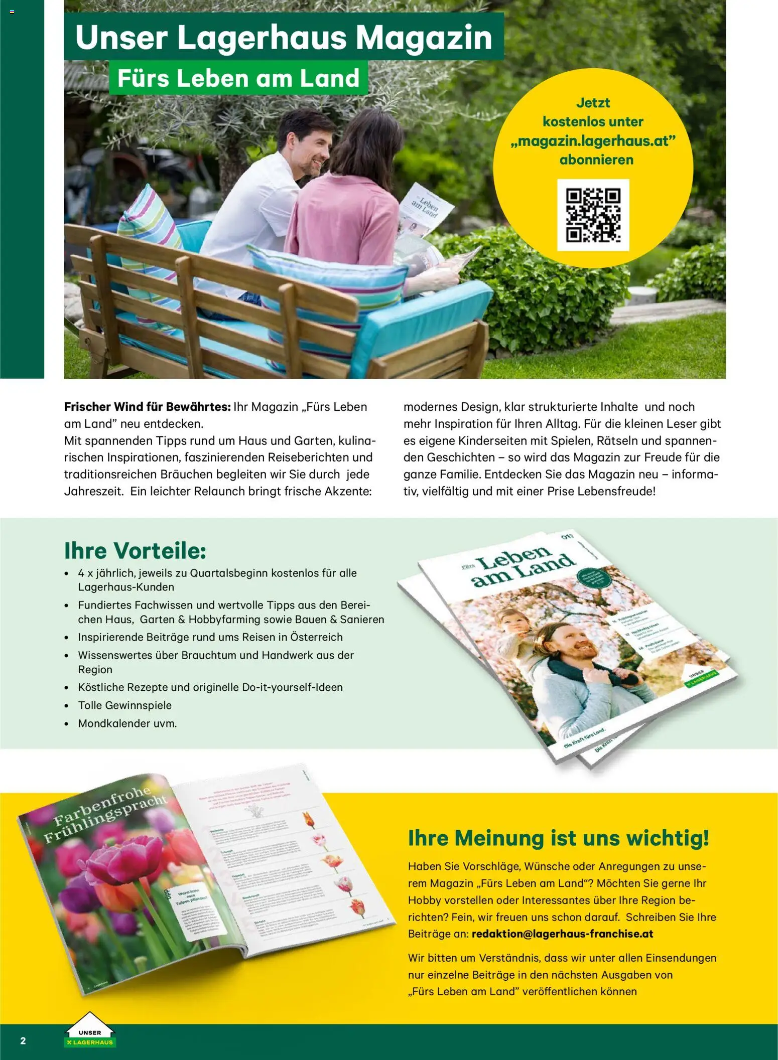 Lagerhaus  Garten und Freizeit Katalog 2026 - page 2- valid from 22.02.2026