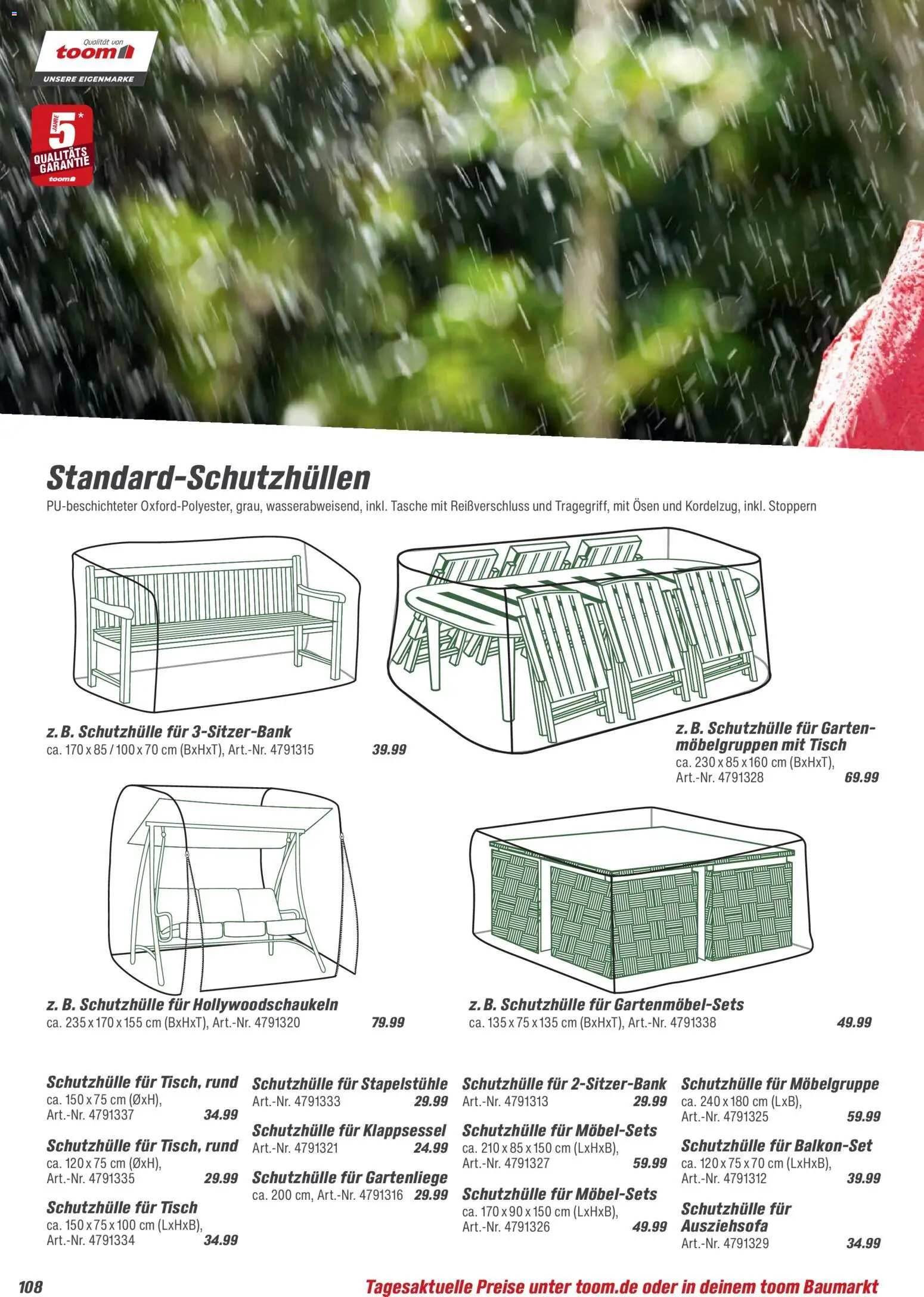 Toom Baumarkt  Gartenmöbel & Solar-Leuchten 2026 - Seite 108 - gültig ab 01.01.2026