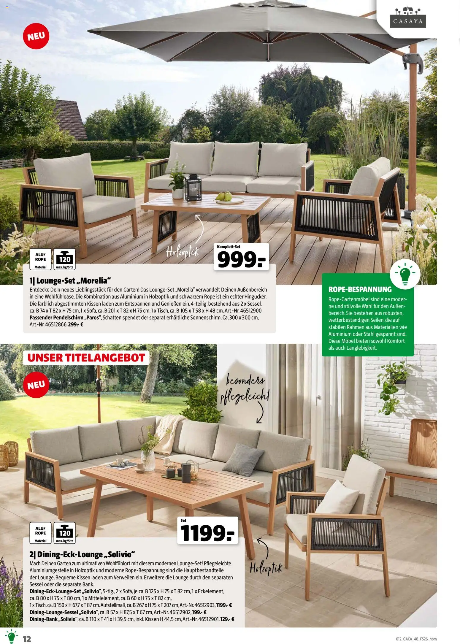Hagebau Gartenmöbelsortiment - Seite 12 - gültig ab 02.03.2026