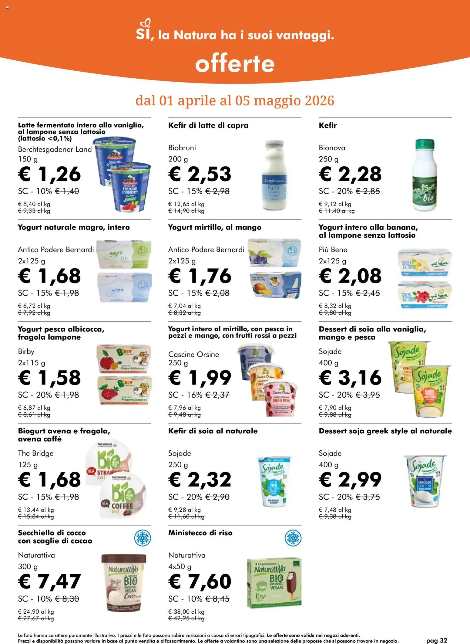 Natura Sì volantino - pagina 32 - valido dal 01/04/2026