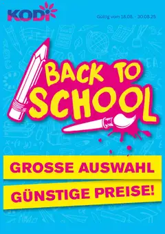 Vorschau KODi Back to school gültig ab 18.08.2025