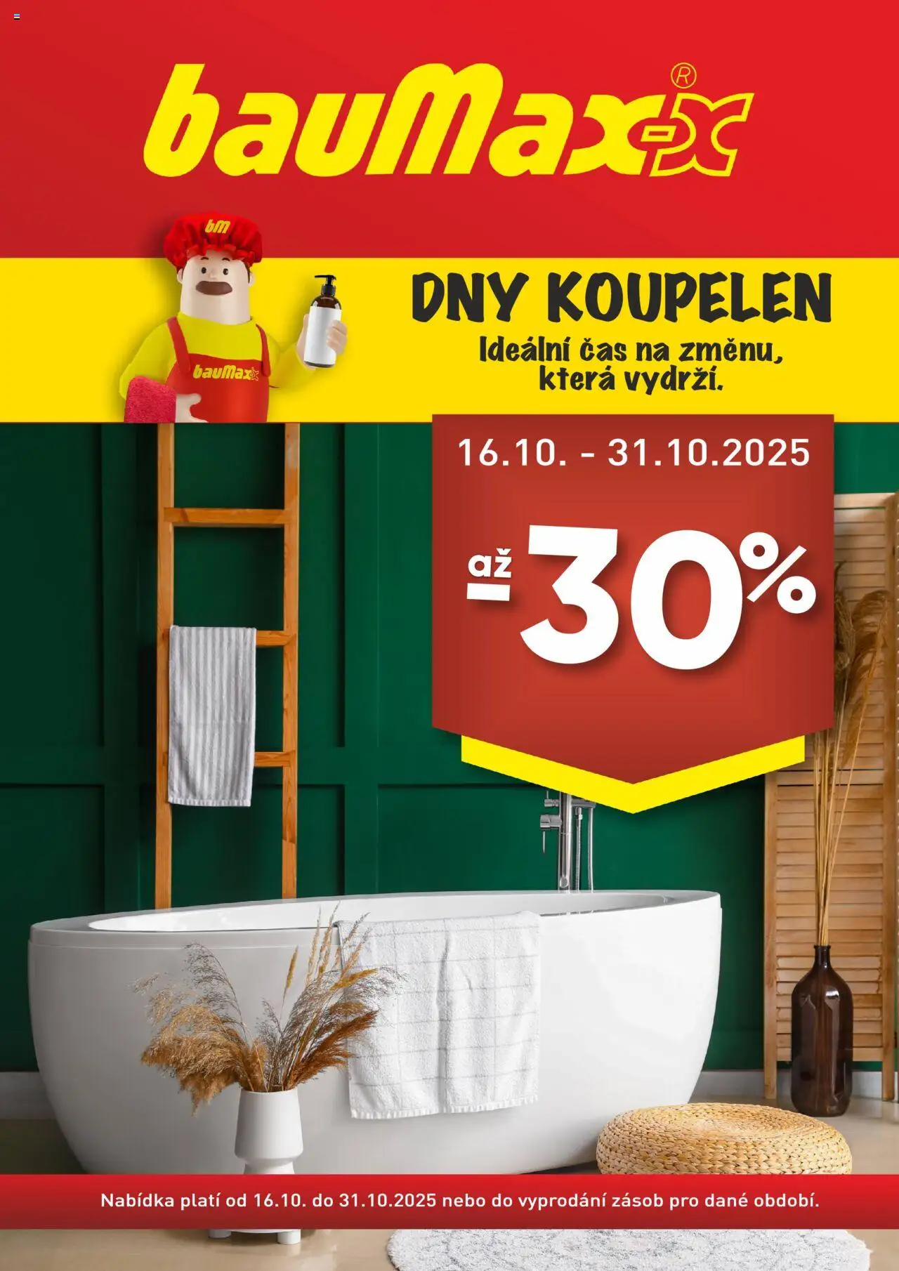 BAUMAX leták - Dny koupelen - strana 1- platný od 16.10.2025