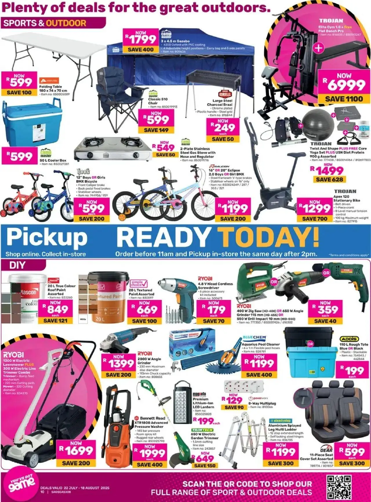 Game Specials - page 10- valid from 22/07/2025